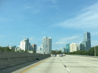 The drive into Miami